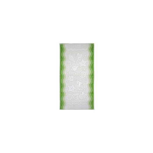 Ręcznik polski flora zielony 50x100